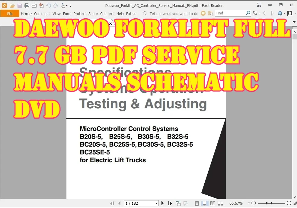 

Вилочный погрузчик AutoDVD2 Daewoo, полный 7,7 ГБ, руководства по обслуживанию в формате PDF, схематический DVD