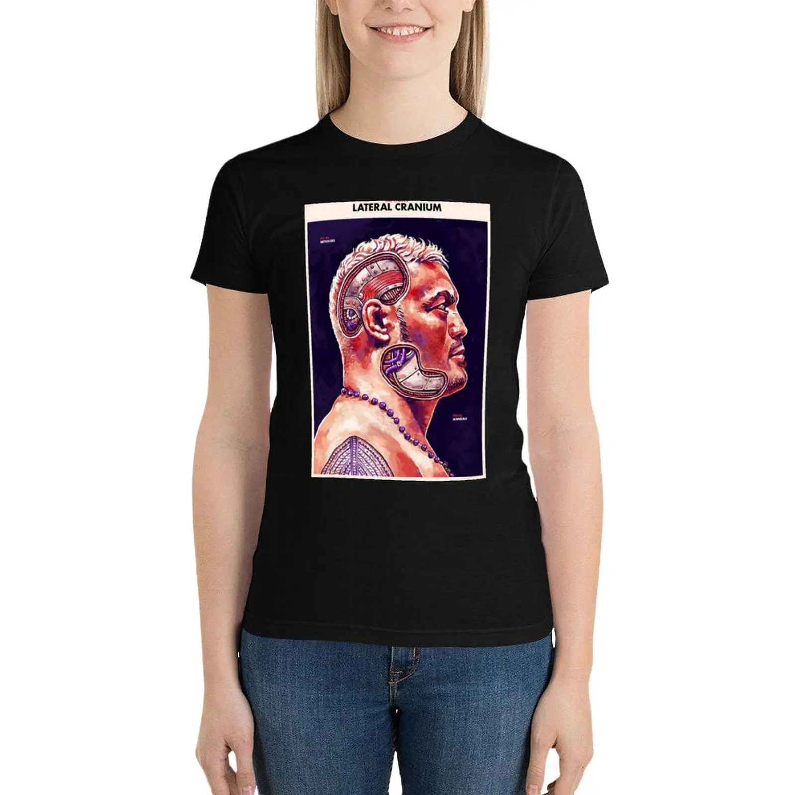 

Mark Hunt - Lateral Cranium T-Shirt anime clothes cute tops vintage clothes oversized Women's tops
