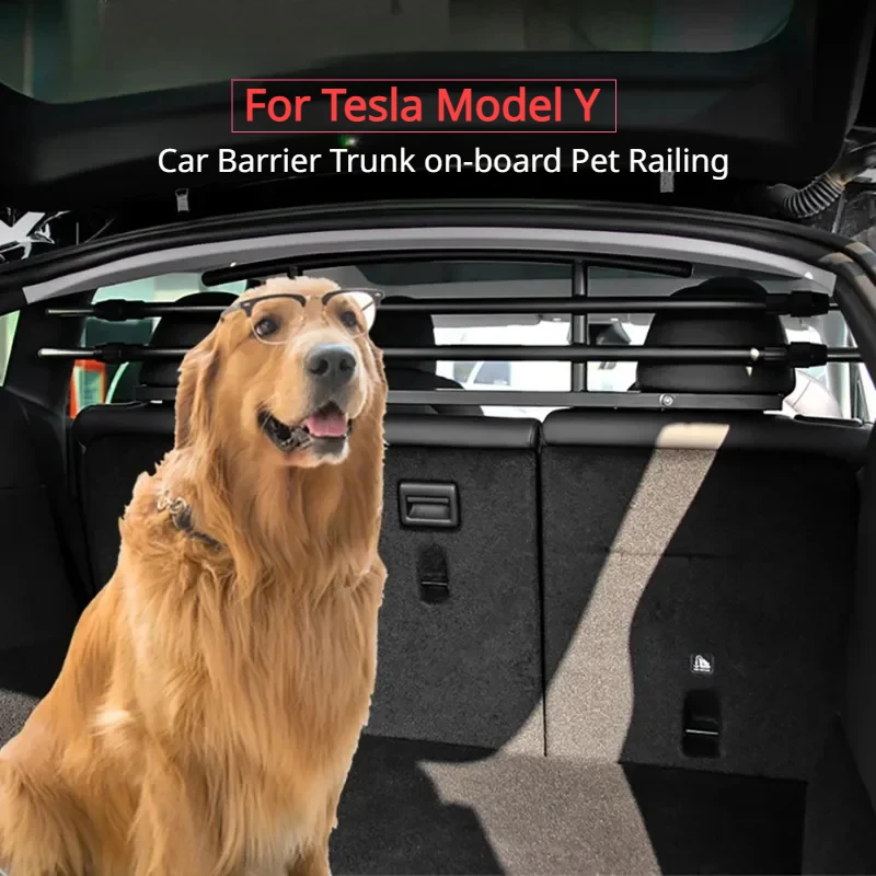 

For tesla model Y 2023 Modeling accessories Dog Car Barrier Trunk on-board Pet Railing Modification Parts on-board Car Barrier