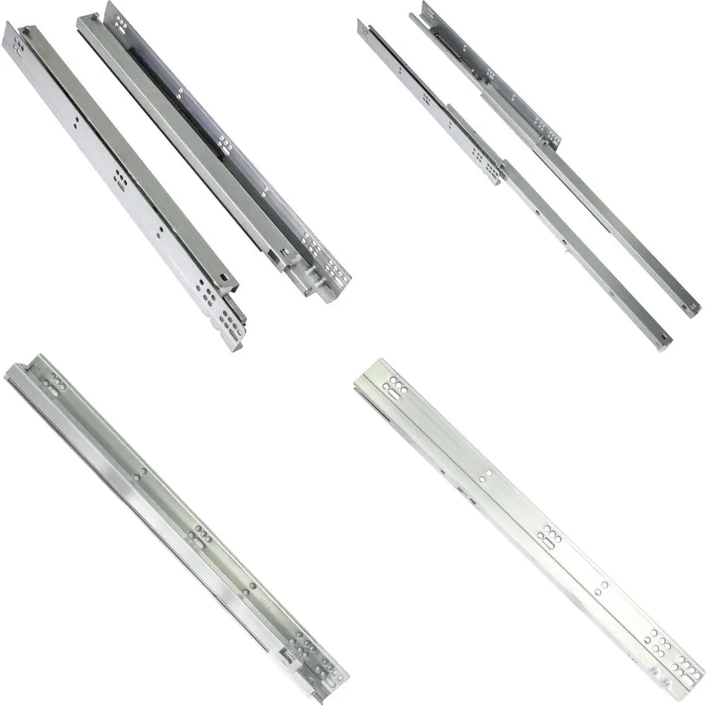 

Full Extension Silent Undermount Drawer Slides for 16mm Thick Drawer Boxes, 457mm Length, 3 Pairs, Soft Close Glides