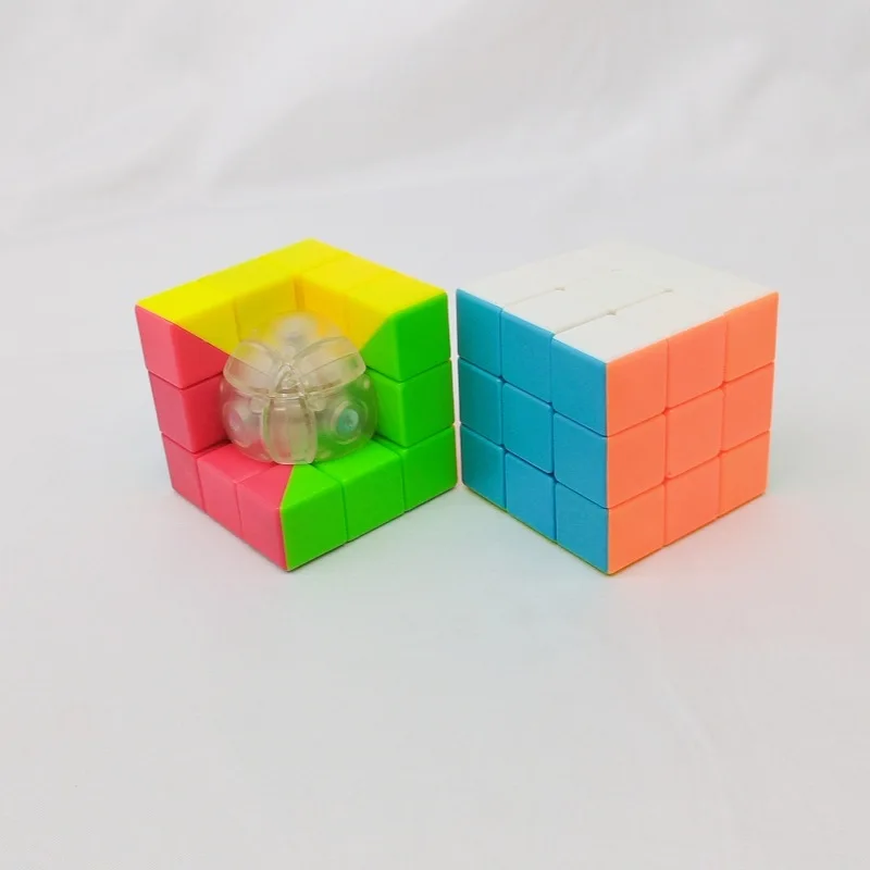 [Wijsheid] Geometrische 3x3 Kubus C Vormige Creatieve Magische Kubus Geo Plezier Onregelmatige Cubo Puzzel Fidget Speelgoed kinderen Geschenken