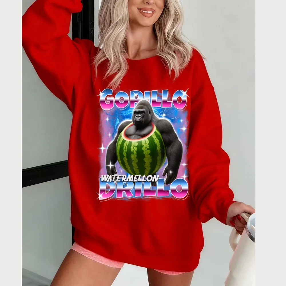 العصرية شانهاي جينغ غير كبيرة الكرتون الطباعة المرأة الرجال البلوز الدافئة الأطفال بلوزات غير رسمية على الموضة ملابس كاجوال #2