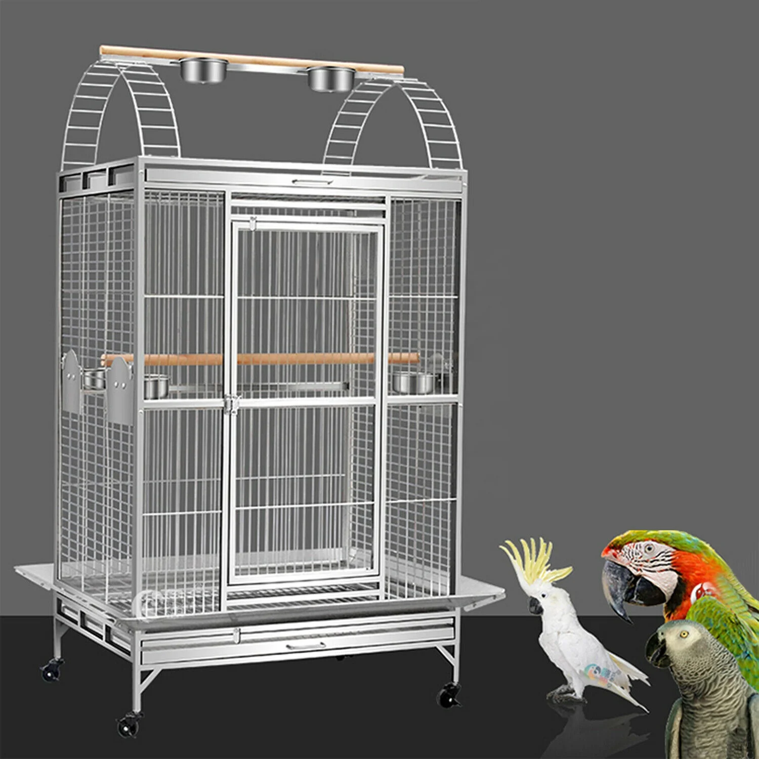 China Bird Cages Large Breeding Cages Metal Wire Animal House Accept Customization