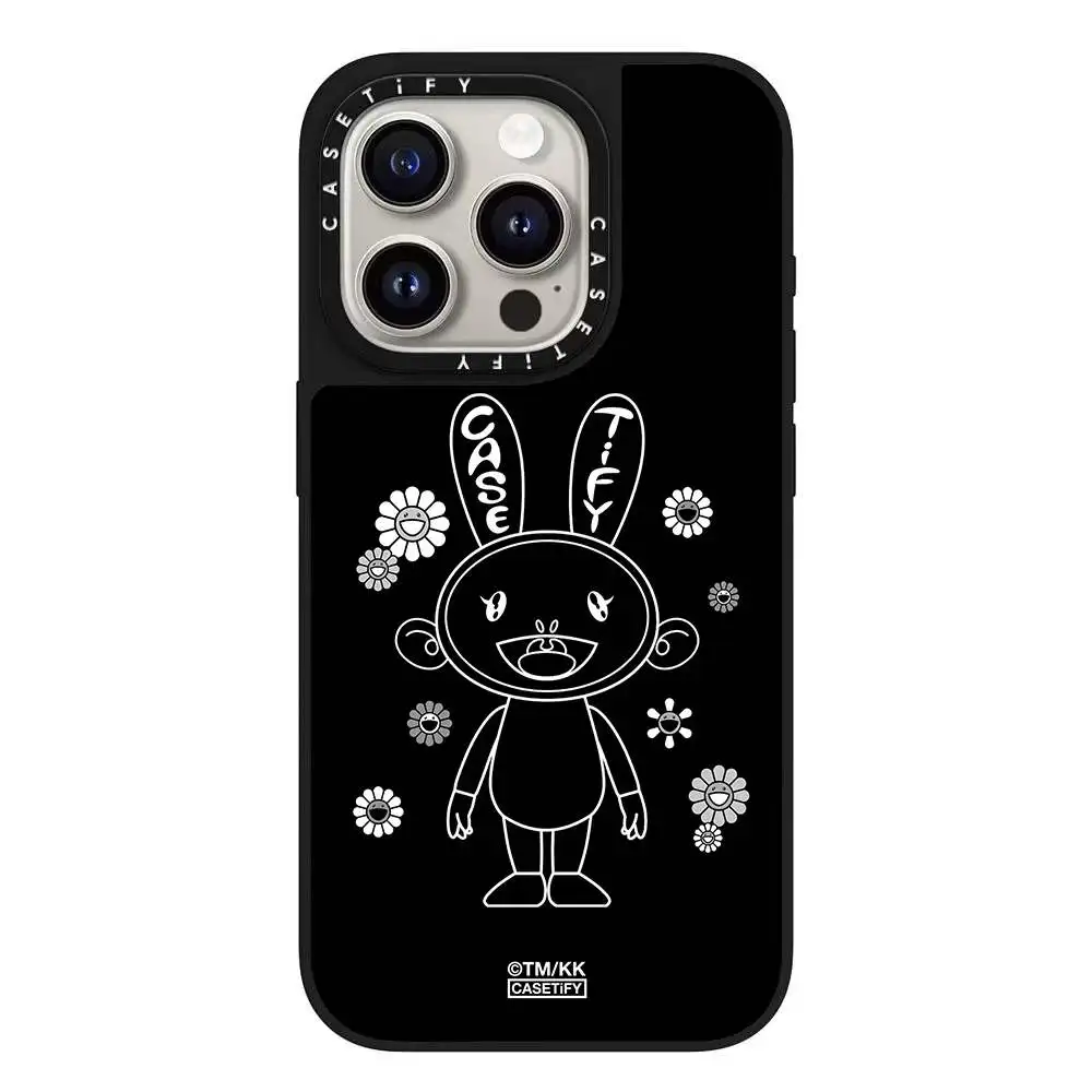 حافظة هاتف MINISO Anime Character Mirror لهاتف iPhone 16 Pro Max/15 Plus، مناسبة لهاتف iPhone 14 و13