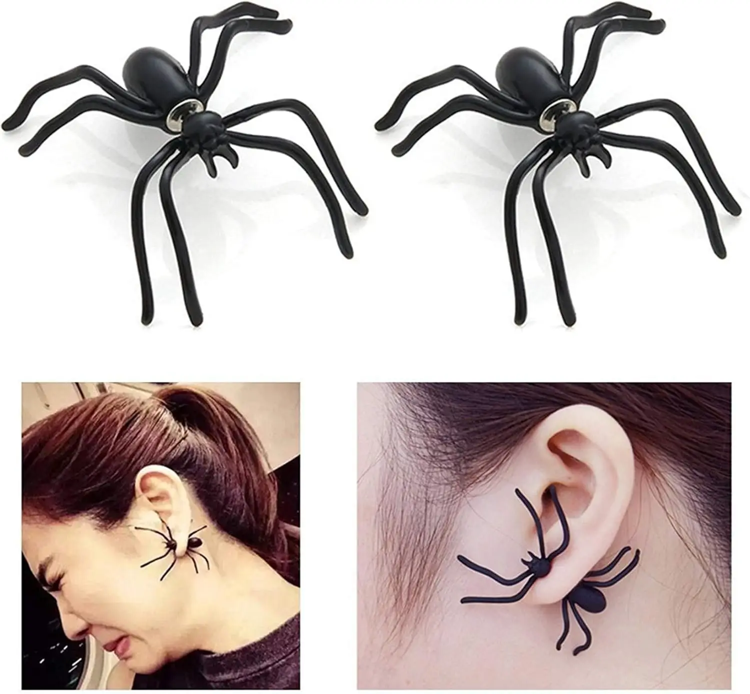 

Женские серьги-пауки — страшные и забавные украшения для Хэллоуина и товары для косплея
