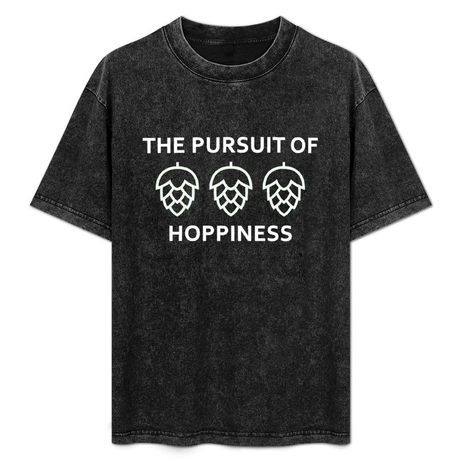 

Pursuit of Hoppiness Design for Craft Beer Lovers T-Shirt Summer Casual Loose T-Shirt