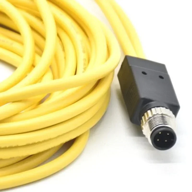 4pin M12 Sensor Connector, M8 Male and Female Connector Plug, 1 In 2 Connector Cable Wire, Straight Waterproof, Injection Aviati