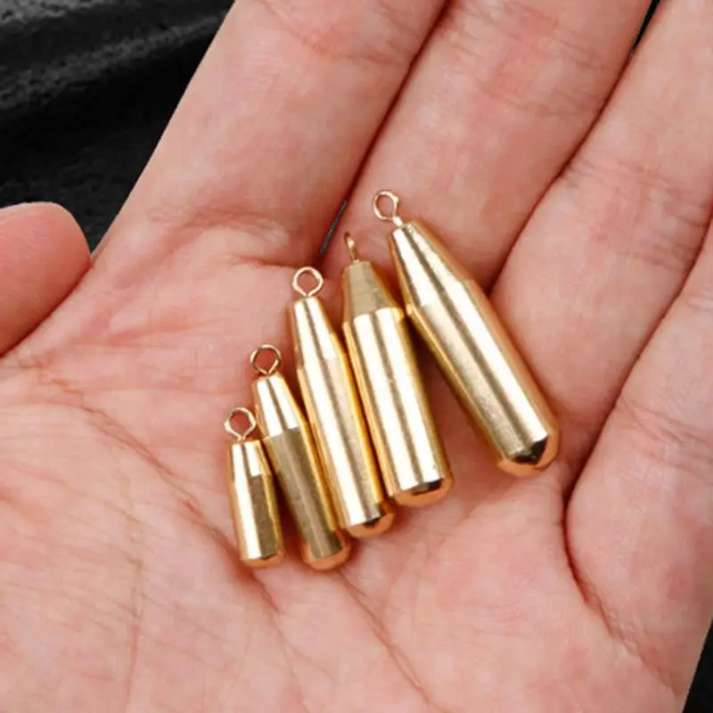 Fishing Weight 10PCS Water Drop Sinkers 1.8g 3.5g 5g 7g 10g Tube Bullet Plumb Pendant Metal Jig Sast Sea Tackle Kit outdoor Tool