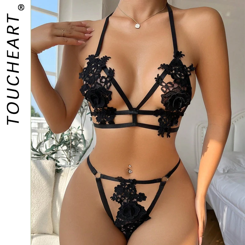 Toucheart Sexy Bra and Panties Sets Lingeries Woman Set Sexy Lingerie Woman Senxual Intimate Clothing Sets Women Clothes Thong