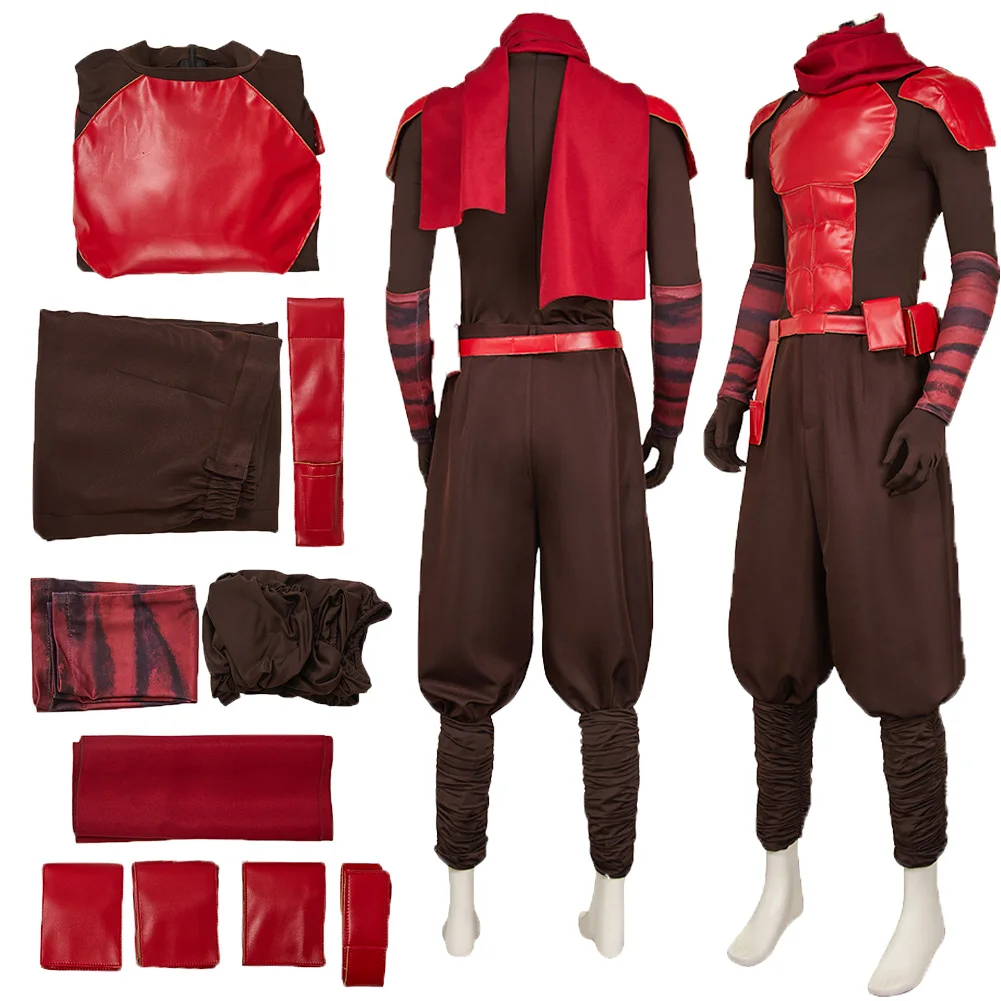 

Матовая роль Мурдот Косплей Красный костюм 2025 TV Dare Косплей Дьявол Маскировка Мужской наряд Мужская фантазия Одежда Хэллоуин Костюм для вечеринки