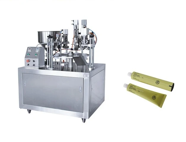 Multifunction Tube Toothpaste Cosmetics Food Cream Soft Plastic Hose Filling   plastic Tube Filling Sealing Machine