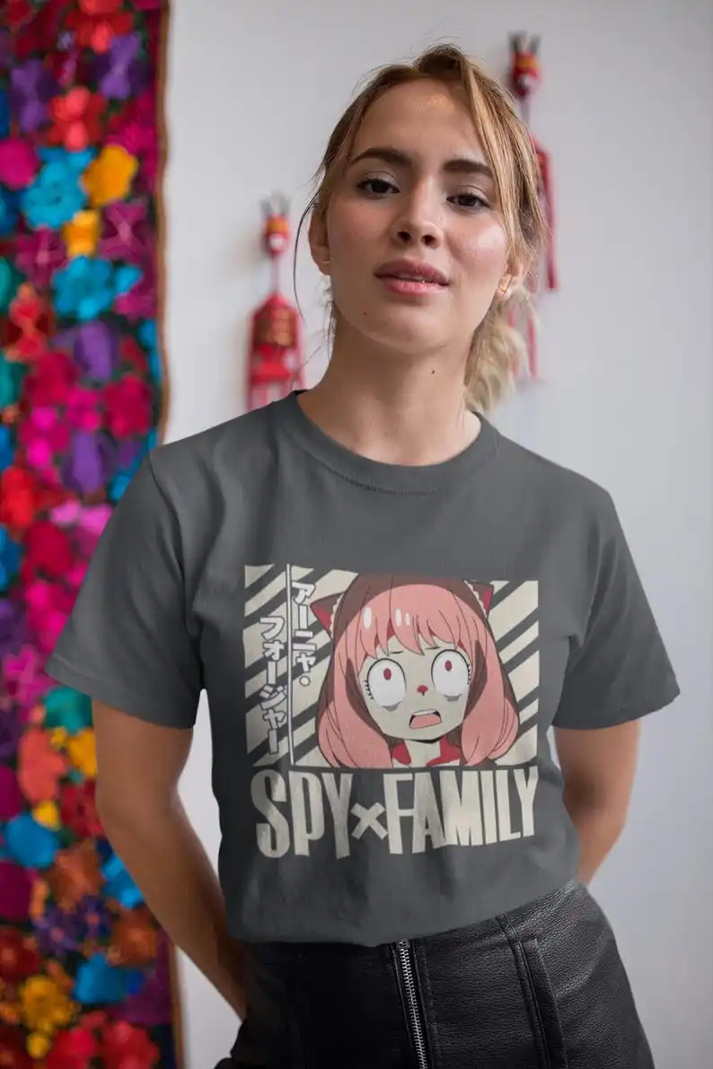 Secret Mission Anime Family Unisex T-shirt - 2020s Japanese Manga Apparel, Iconic Anime Clothing, Trendy Gift, Stylish Japan Str