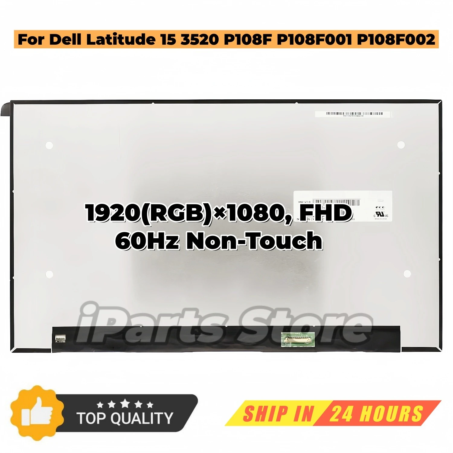 

Новый дисплей iParts для Dell Latitude 15 3520 P108F P108F001 P108F002, LED LCD панель, 60 Гц, без сенсорного экрана, 30 контактов, OEM