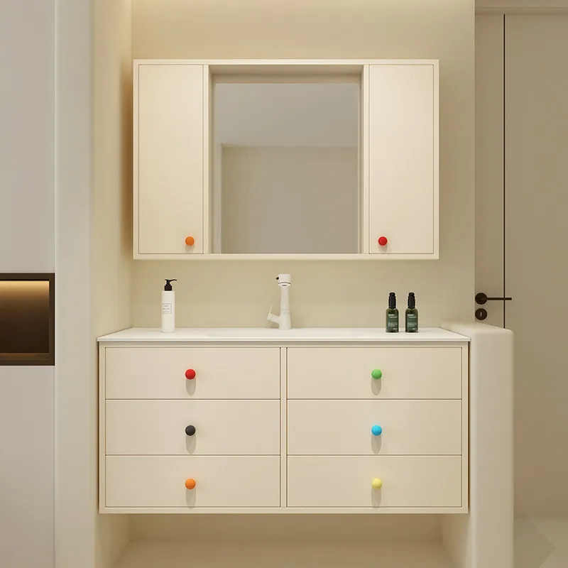 

Combination ceramic integrated washbasin cabinet