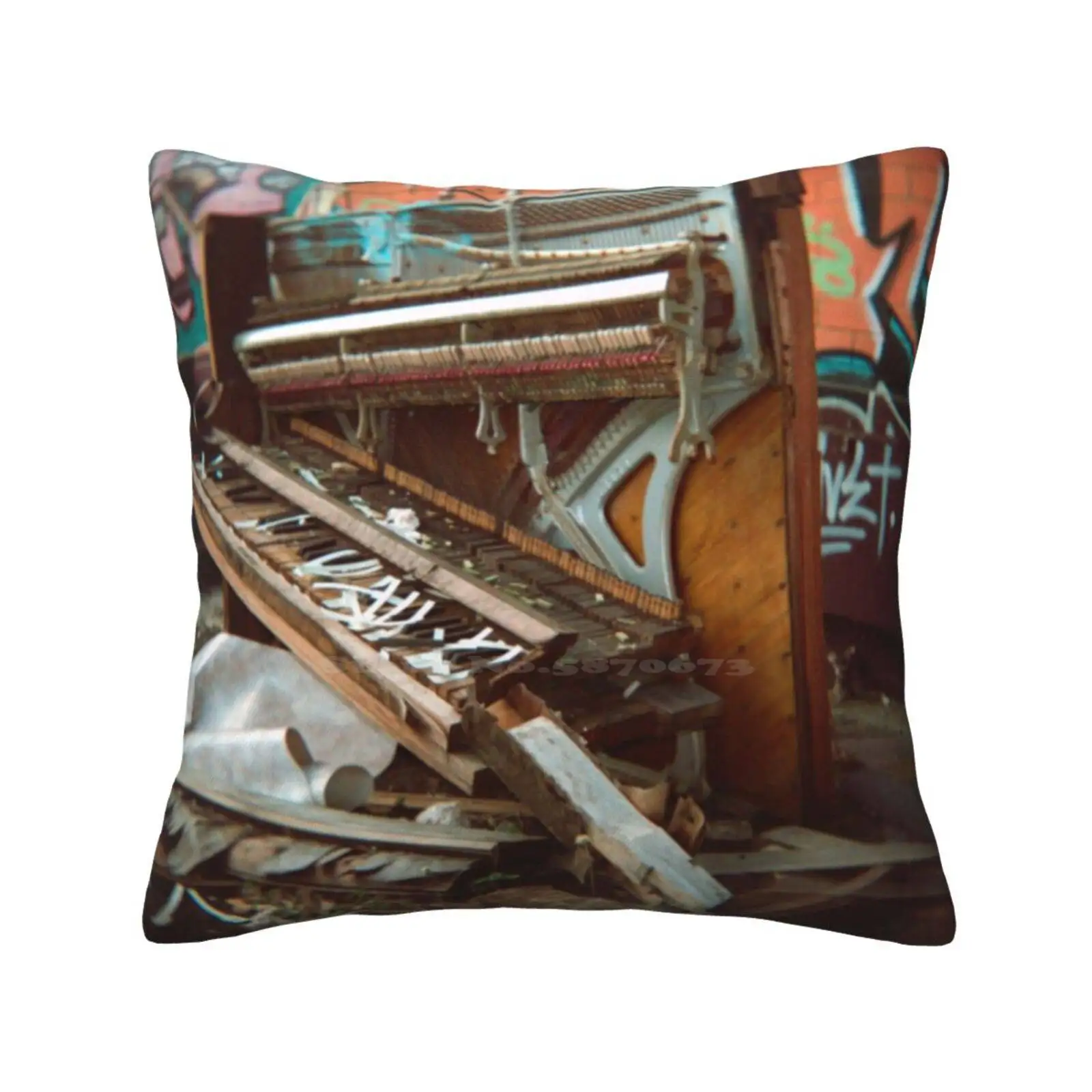 Trash Classical ( Holga ) Pillowslip Pillowcase Graffiti Holga Piano Trashed