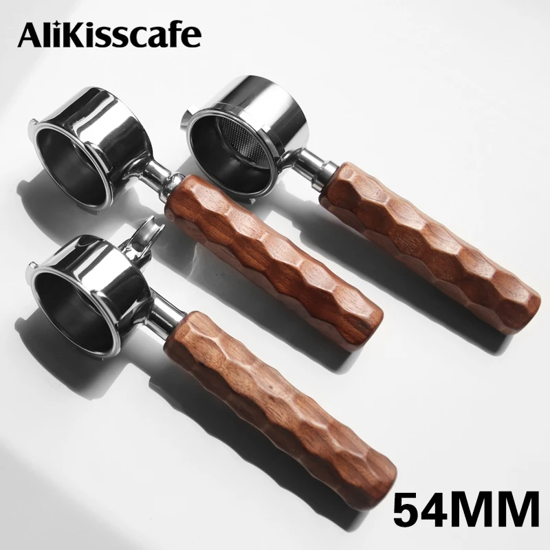 54mm Coffee Bottomless Portafilter Double Spout For Breville Sage 870 875 878 879 Espresso Machine Accessories Barista Tool Gift