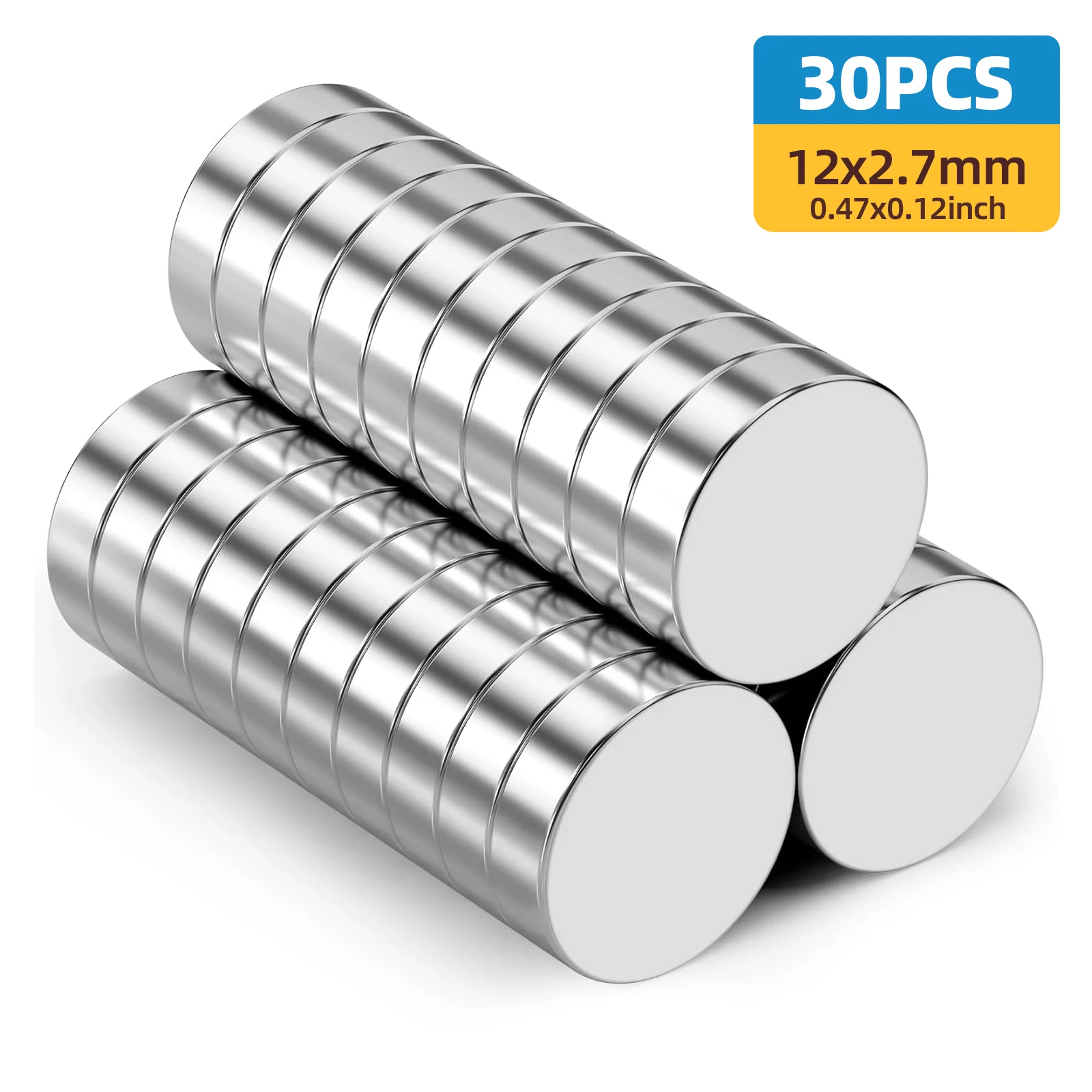 5x2 6x2 8x2 10x2 10x3 12x3 15x2 Verschillende hoeveelheden koelkastmagneten rond, veel gebruikt voor gereedschapsopslag, kantoren