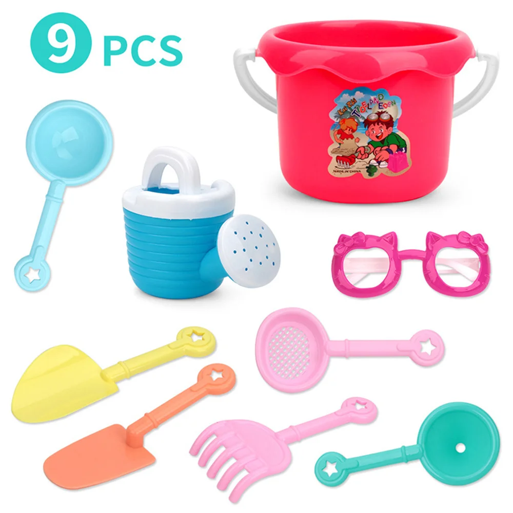 Veelkleurige strandspeelgoedset Herbruikbare strandemmer Schop Waterspeelgoed voor kinderen
