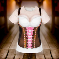 Harajuku New 3D German Oktoberfest Beer Festival Printing T-Shirt Germany Beer Festival Costume Graphic Tee Shirts Mens Clothing