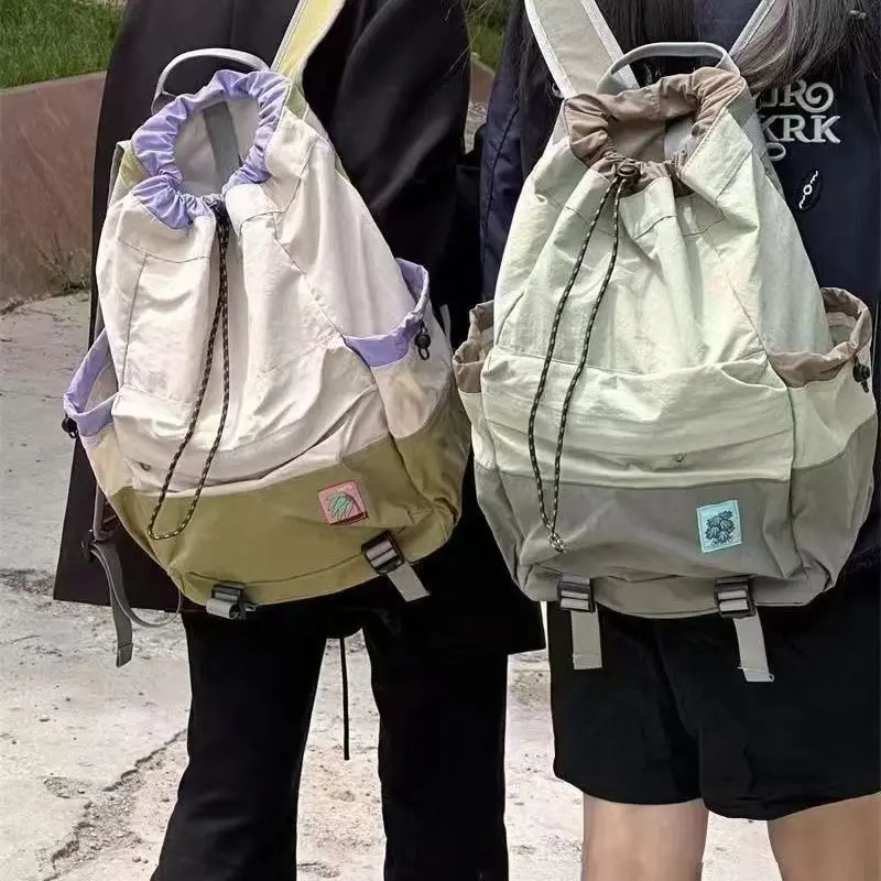 

Новая весенне-осенняя коллекция, легкий рюкзак с сумкой на шнурке, сумка на шнурке, спорт на открытом воздухе, альпинизм, большая вместимость