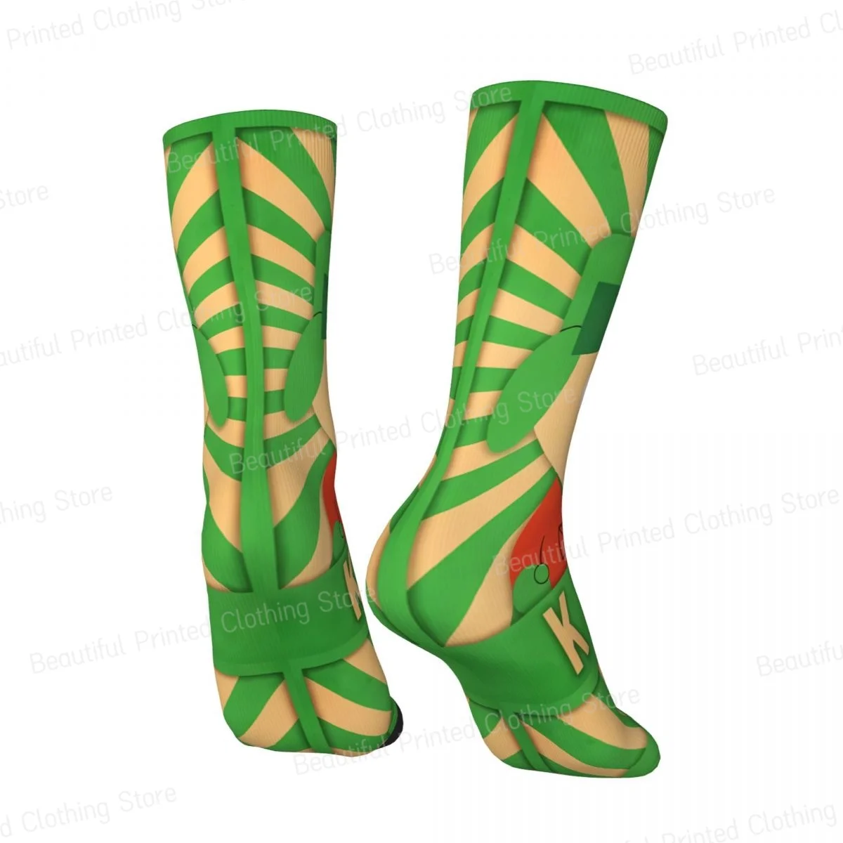 Kyle S-southpark Theme Unisex Four Seasons Socks Hiking Fun printing Socks Street Style Crazy Sock