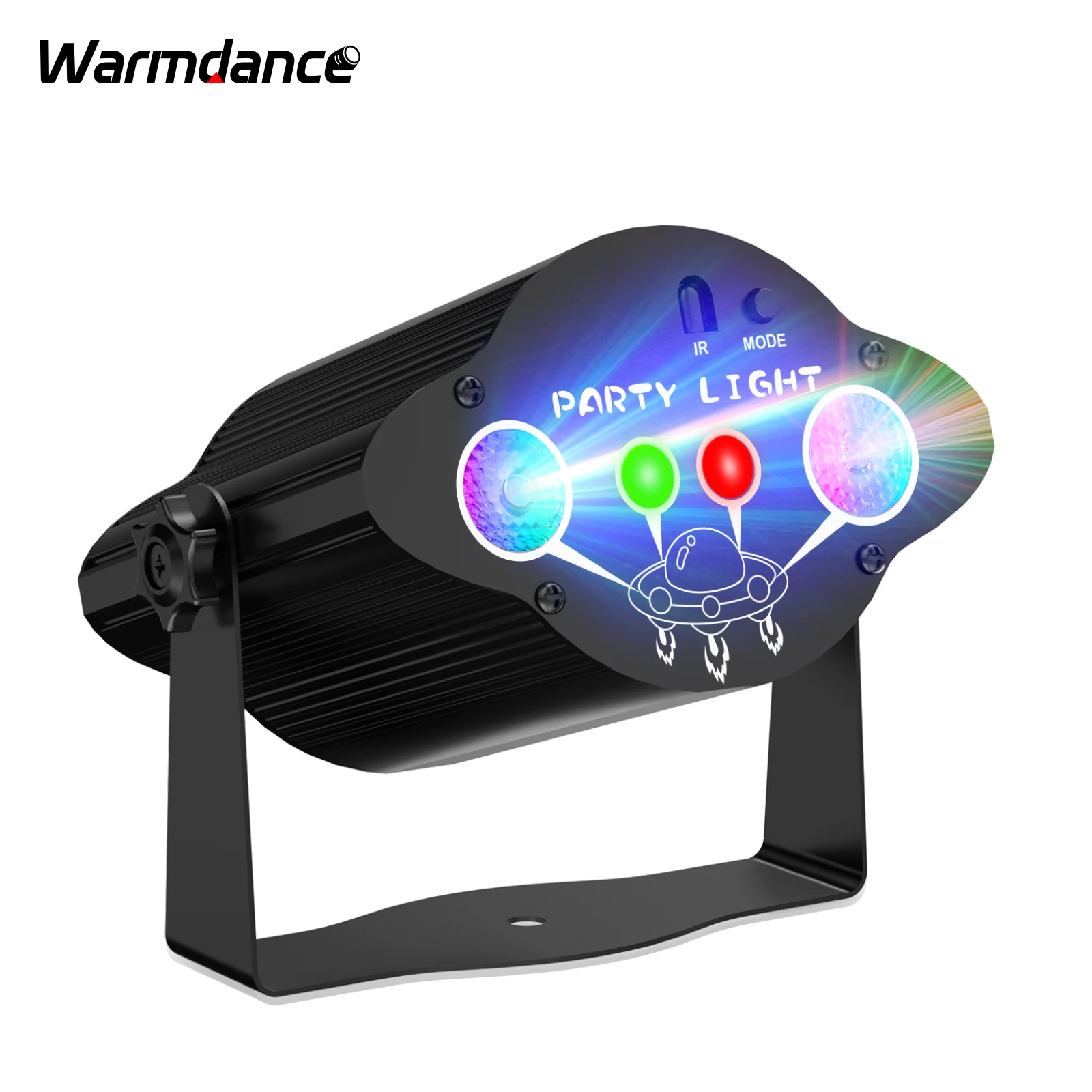 Mini RGB DJ Disco Laser Light Projector USB LED UV Strobe Stage Effect Lighting for DJ Show Concert Party Wedding