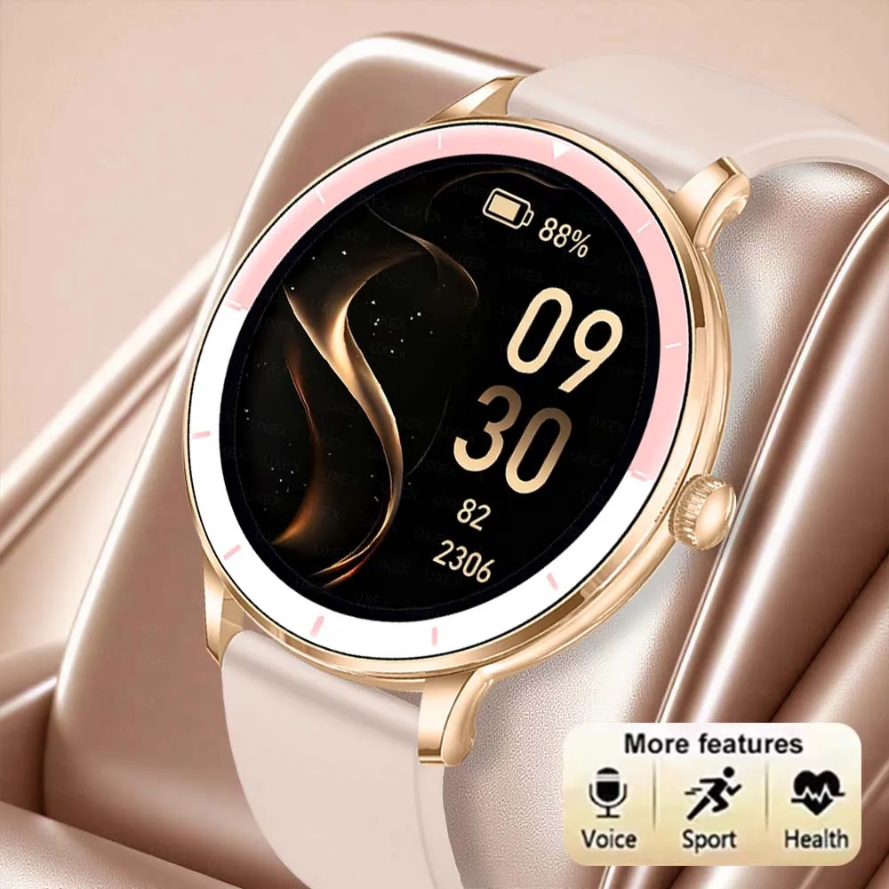 Women Smart Watch 1.26 Inch HD Screen Answer Make Calls Fitness Tracker Step Counter Running Watch 100 Sports Smartwatch Ladies