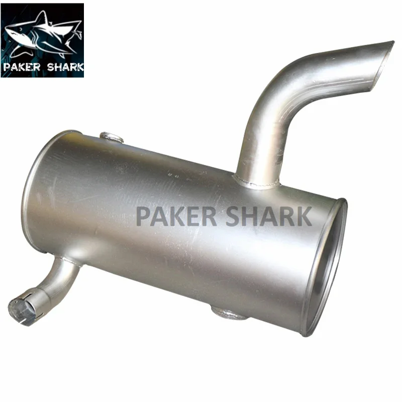 For Kobelco Engine silencer SK200 SK210 SK230-6E SK250 SK260-8 Silence Muffler Excavator Spare Parts