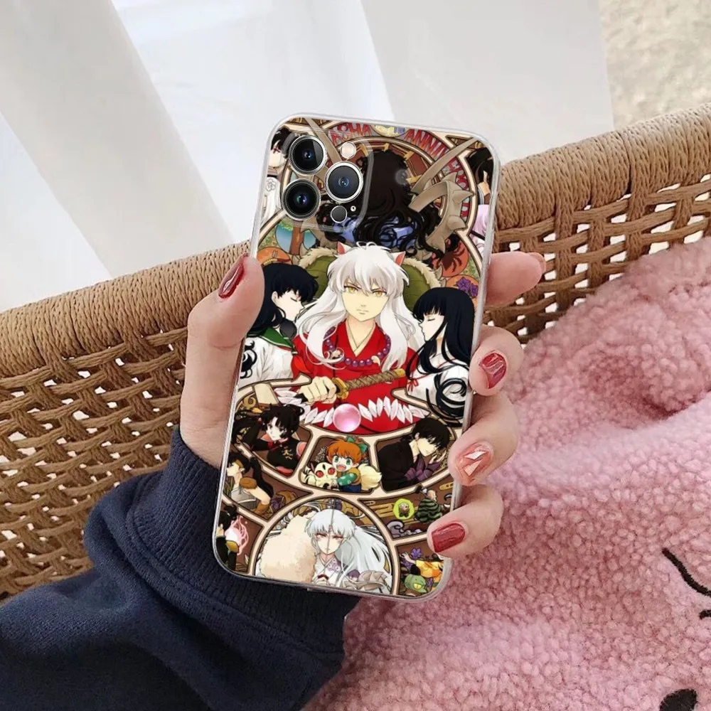 Inuyasha Anime Phone Case For iPhone 15 14 11 12 13 Mini Pro XS Max Cover 6 7 8 Plus X XR SE 2020 Funda Shell