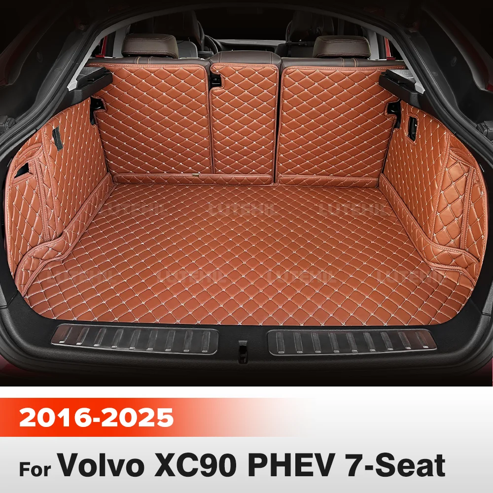

Для Volvo XC90 PHEV 7-местный 2016-2025 24 2023 22 21 20 19 Автоматический коврик в багажник с полным покрытием Автомобильный коврик Внутренние аксессуары