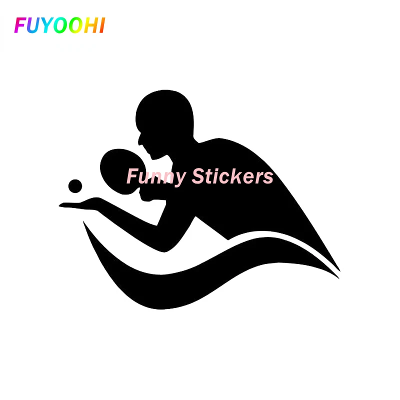 FUYOOHI Exterior/Protection Funny Stickers Interesting Table Tennis Decor Car Stickers Vinyl Accessories Sport Game Silhouette
