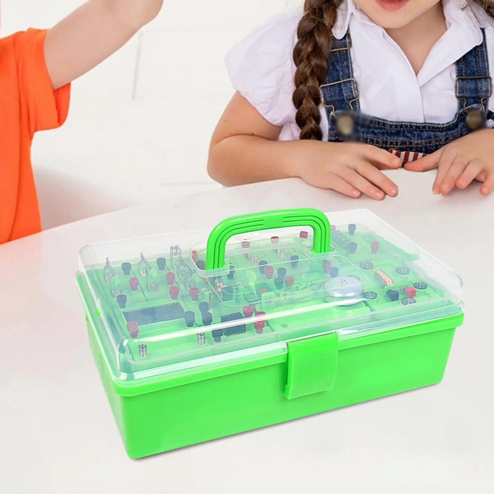 Physics Science Lab Learning Circuit Kit Portable Electricity Experiment Set for