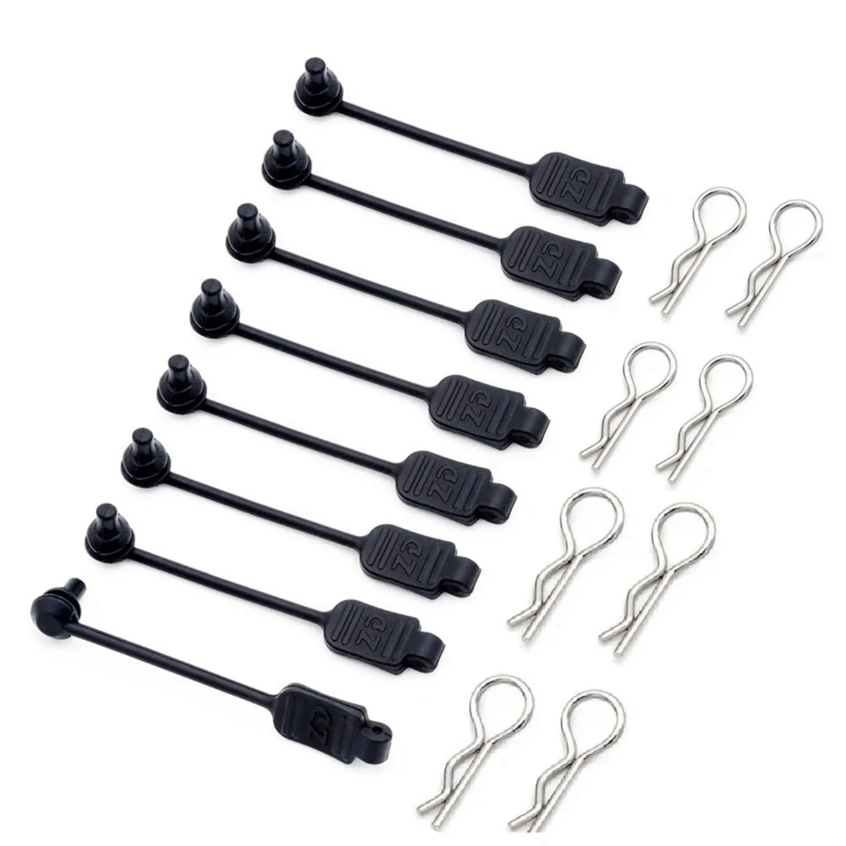 ABUM-16 قطعة RC جسم السيارة كليب المطاط التجنيب قذيفة مشبك ثابت قفل 8301 ل Arrma Losi ZD سباق 1/8 1/10 1/16 المركبات