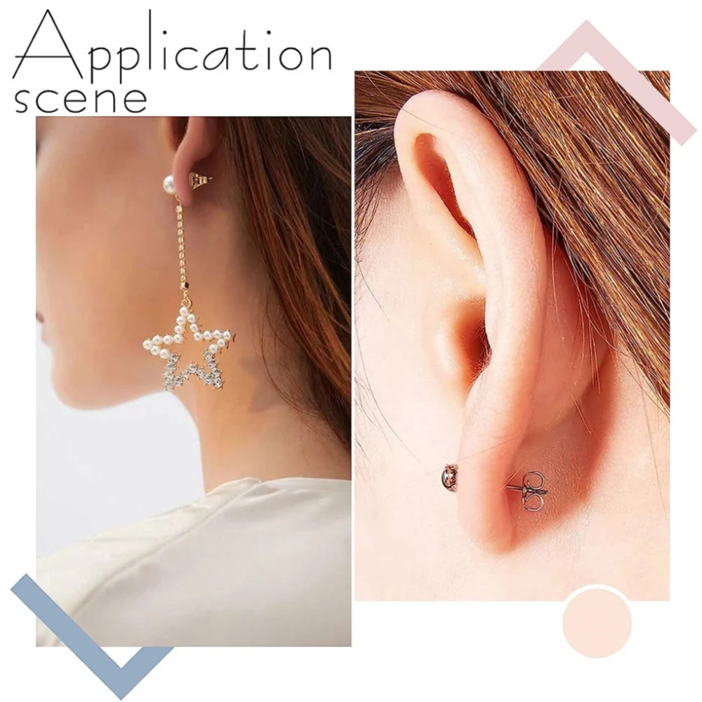200PCS Earring Studs Backs Gold Plated Butterfly Stopper Scrolls Ear Post Nuts Findings Fashion Party Accessories FRB010-01