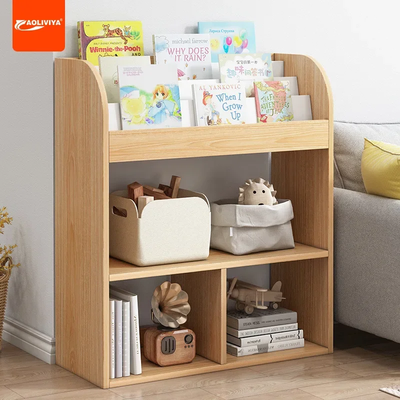 Aoliviya Bookshelf Book Shelf Simple Rack Student Minimalist Storage Magazine Shelf Home Room Multi-Layer Floor Bookcase