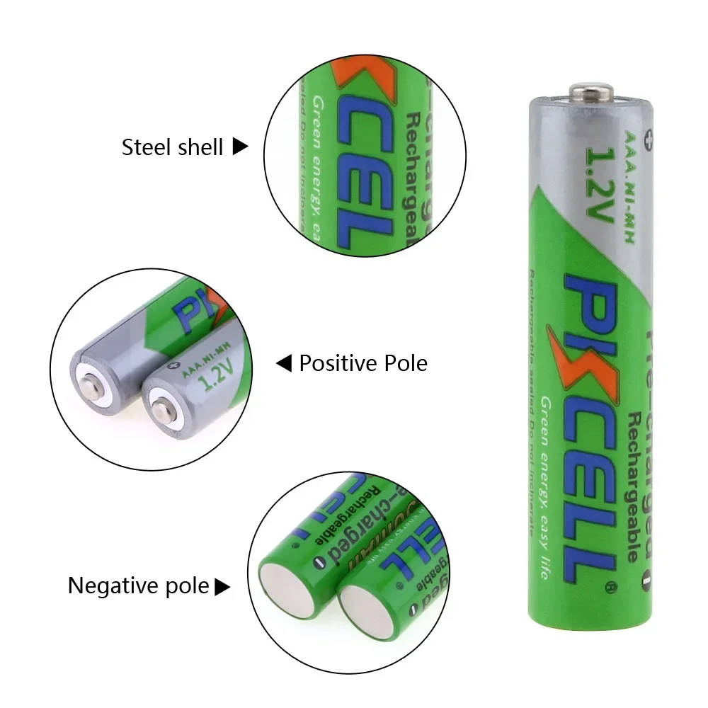 2/4/8/12/28/50Pcs PKCELL AAA Battery 3A 1.2V Ni-MH AAA Rechargeable Battery Batteries Low Self Discharging Aaa Batteries 850mAh