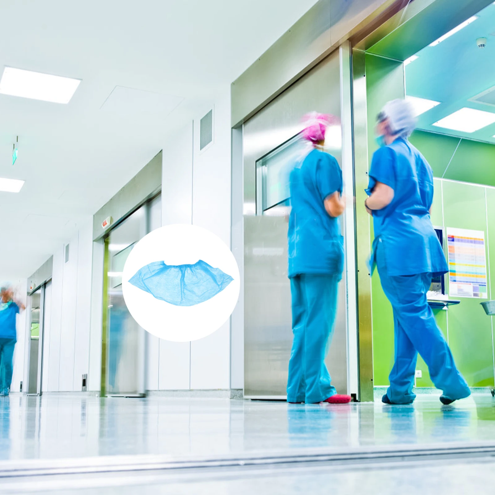 

100 Pcs Disposable Dustproof Antislip Shoe Covers Non Woven Fabric Lightweight Home Travel Camping Hiking Protector Elastic Band