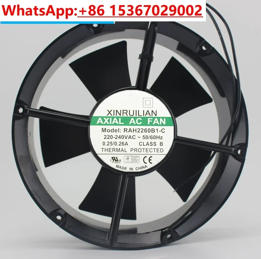 Вентилятор охлаждения RAH2260B1-C AC 220/240 В 0,25/0,26 А 50/60 Гц 38/55 Вт 200x200x60 мм 2-проводной