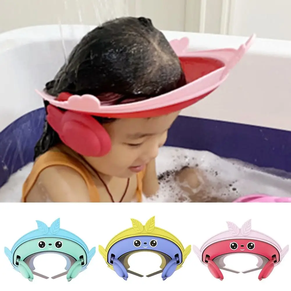

Adjustable Baby Shower Caps Waterproof Bath Visor Kids Boys Girls Shampoo Hat Protect Head Cover Bathing Shower Tool