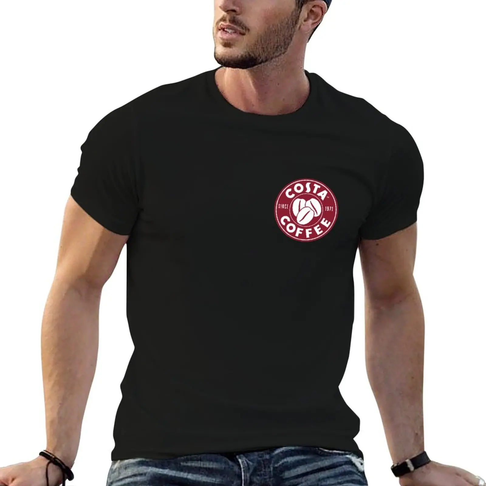 Costa Coffee T-Shirt Basic Plain Tee for Spring and Summer