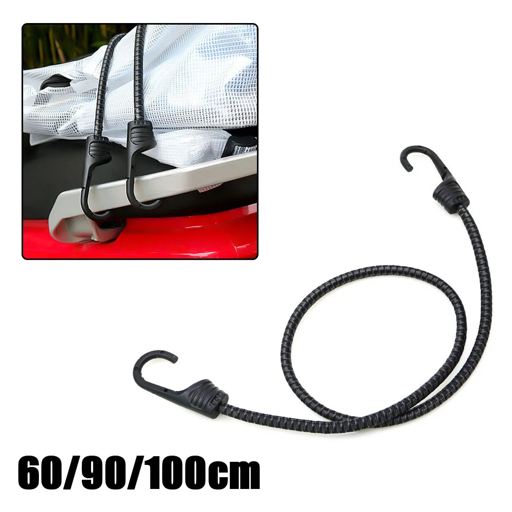 

Motorcycle Elastic Luggage Rack with Hooks Adjustable Lashing Elastic Luggage Rope Motorbike Cargo Fixing Belt Bike Accessories