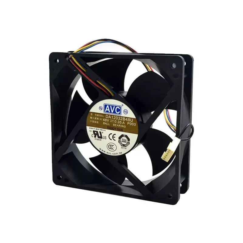 New AVC DA12032B48U 12032 48V 0.35A 12CM Inverter Dual Ball Cooling Fan for Electronic Devices