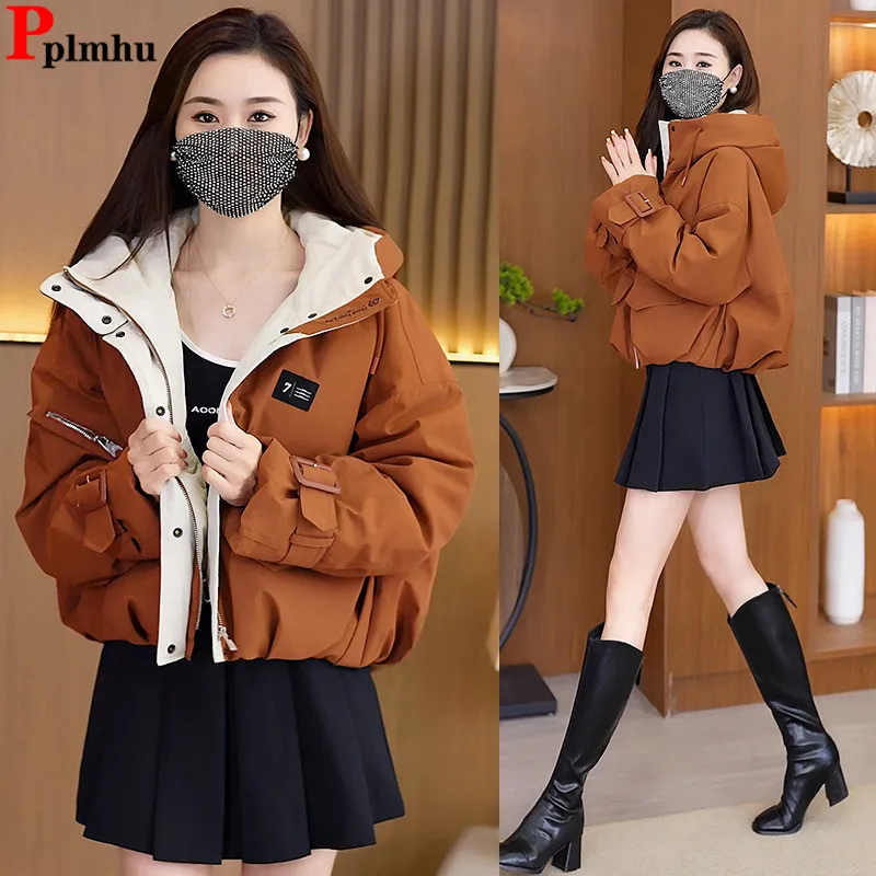 

Casual Down Cotton Padded Jackets Coats Tops Winter Snow Wear Chaqueta Fashion Loose Warm Casaco Korean New Women Jaqueta Abrigo