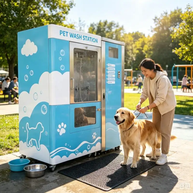 Customized Dog Wash Vending Machine Smart Pet Cleaning Station Automatic Grooming Equipment Easy Operation