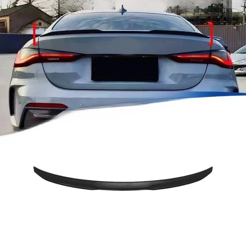 

For BMW 4 Series G22 2021-2025 M Performance Style Rear Spoiler Adhesive Installation Exterior Styling Body Kit Parts and More
