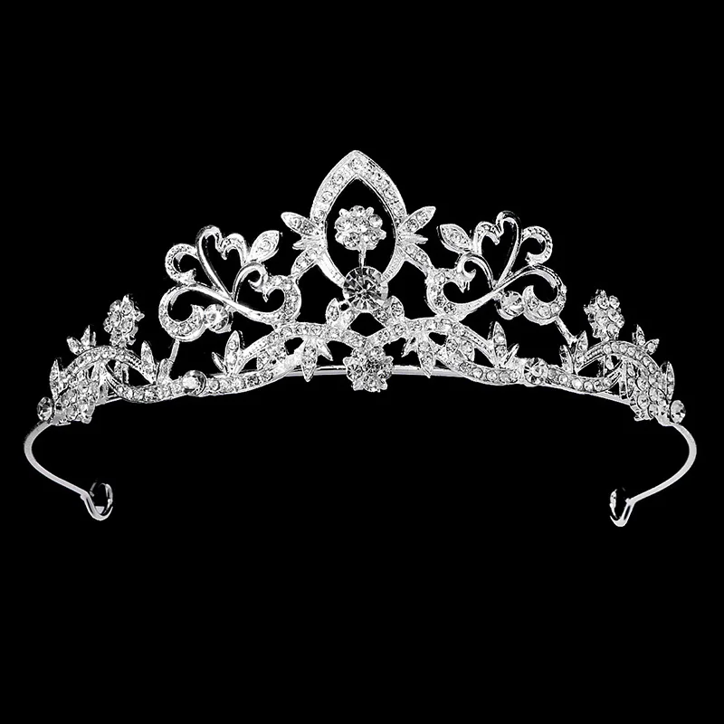 Crystal Tiara Bridal Jewelry Exquisite Bride Party Rhinestone Bridal Crown New Hair Jewelry Women Headpiece Hair Accessorie