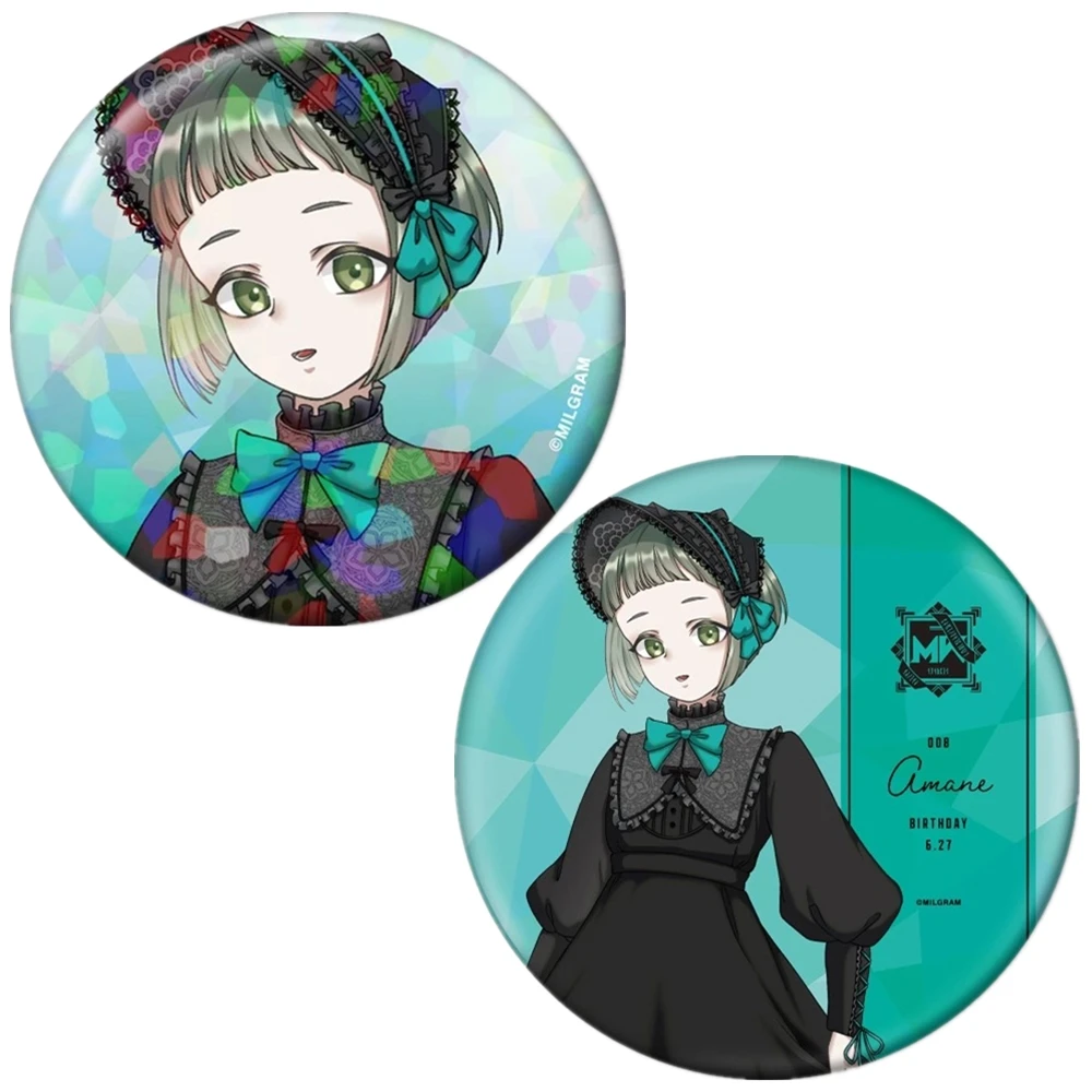 

58 мм аниме MILGRAM Momose Amane косплей костюм значок булавка SPTE жесть брошь ﻿ Опора Xmas Gilf