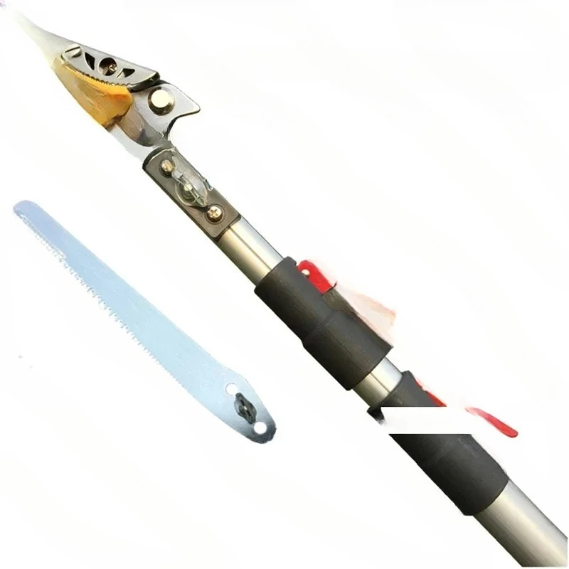 Tijeras de fruta de gran altitud mejoradas, cortasetos telescópico para jardín, tijeras de podar para árboles frutales, herramienta de poda de ramas altas