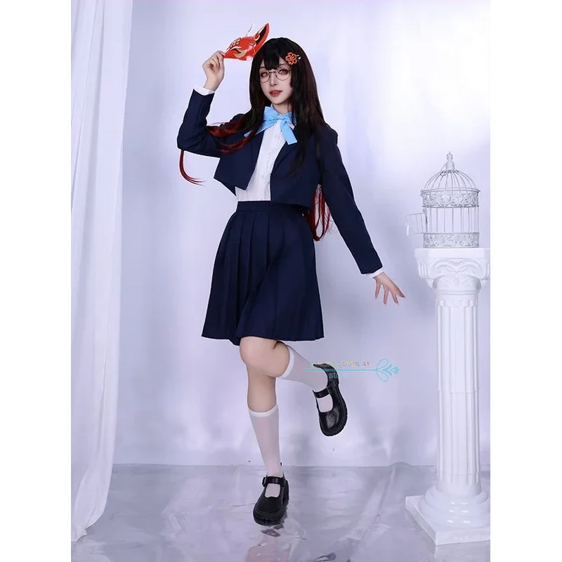 Sparkle Cosplay Game Honkai Star Rail Sparkle Jk Cosplay Costume Bow Wig Anime Role Play School Uniform Carnival Party Jk Dress
