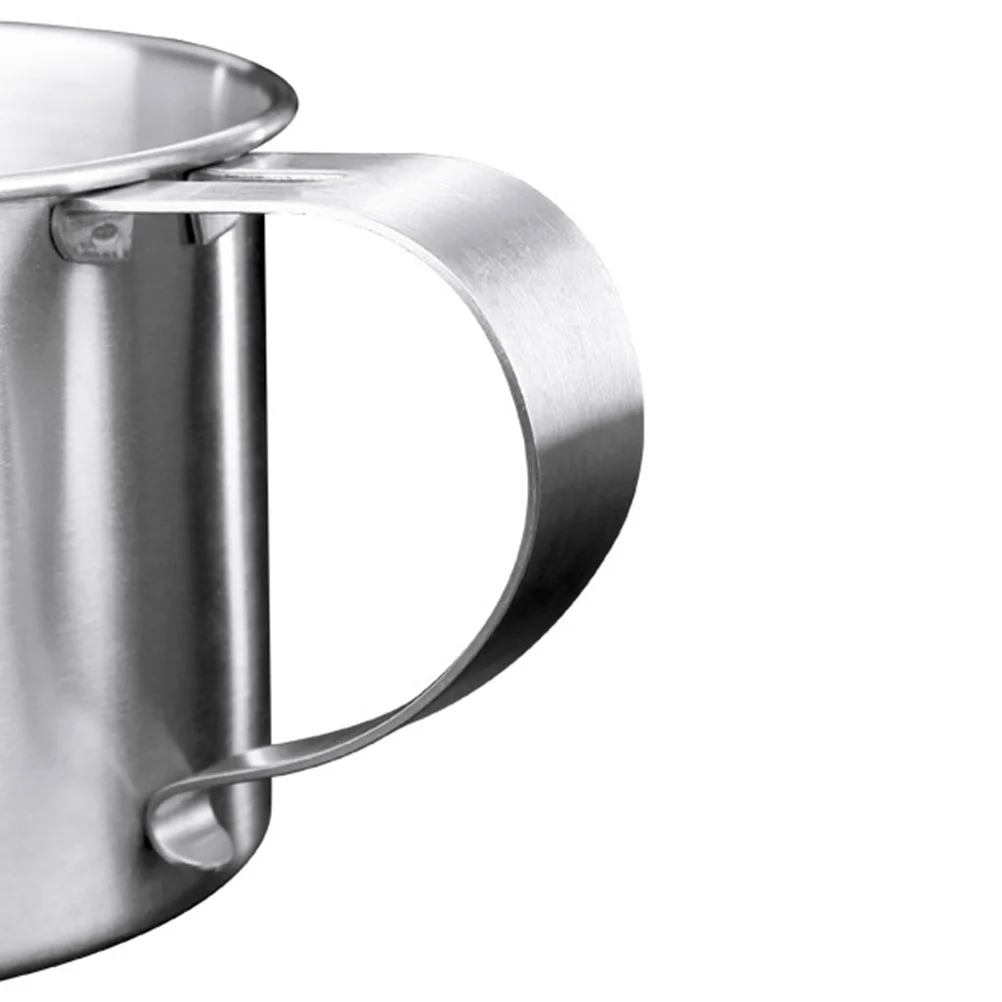 

Oil Soup Separator Stainless Steel Bowl Large Capacity Lid Brush Included Soup Grease Filter Kitchen Essential